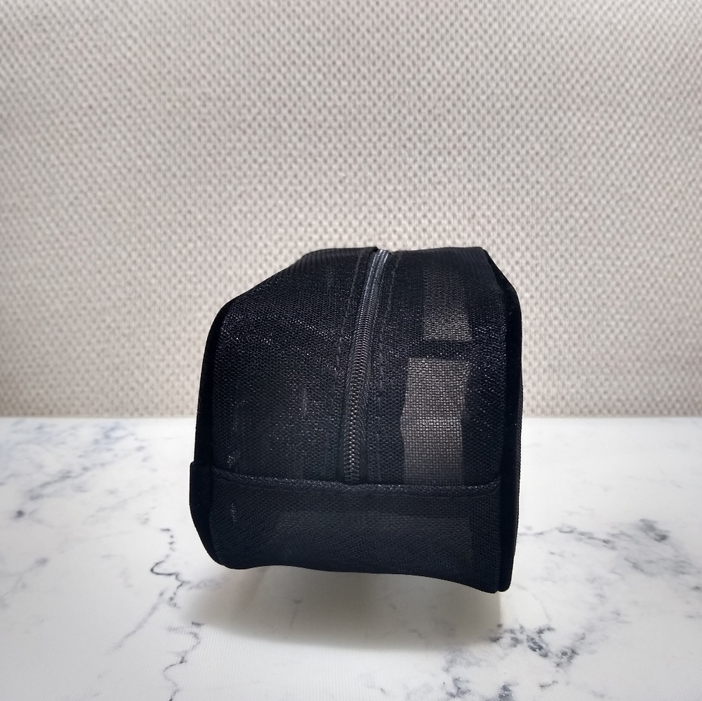 Dior 2025 Black Mesh Cosmetic Makeup Pouch New No Tag - Picture 3 of 10